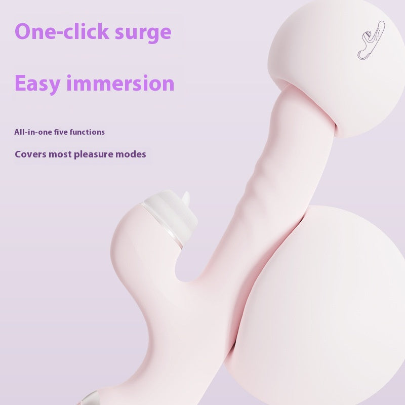 Tongue Licking Telescopic Vibrator Female Strong Vibration Female Masturbator Adult Toy Massage Stick Female Masturbator