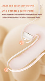 Tongue Licking Telescopic Vibrator Female Strong Vibration Female Masturbator Adult Toy Massage Stick Female Masturbator
