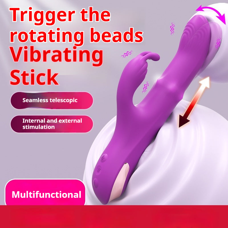Tongue Licking Telescopic Vibrator Female Strong Vibration Female Masturbator Adult Toy Massage Stick Female Masturbator