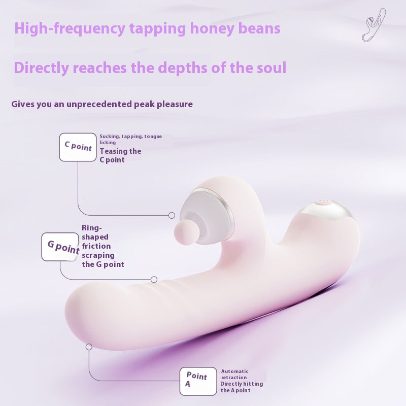 Tongue Licking Telescopic Vibrator Female Strong Vibration Female Masturbator Adult Toy Massage Stick Female Masturbator