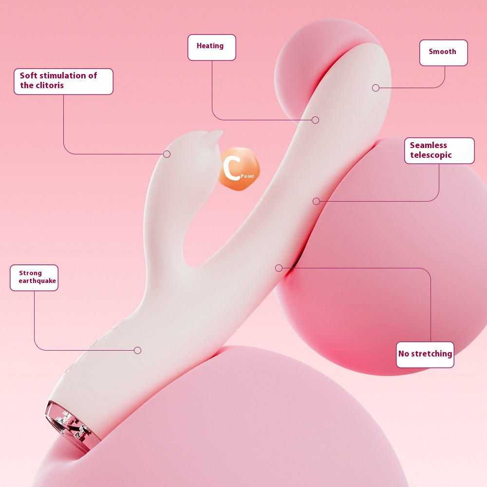 Tongue Licking Telescopic Vibrator Female Strong Vibration Female Masturbator Adult Toy Massage Stick Female Masturbator