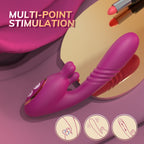 Tongue Licking Telescopic Vibrator Female Strong Vibration Female Masturbator Adult Toy Massage Stick Female Masturbator